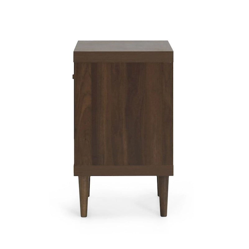 Yksilaatikkoinen yöpöytä avoimella hyllyllä