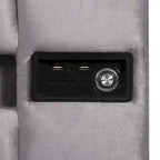 Verhoiltu säilytyssänky LED-valolla, Bluetoothilla ja USB-latauksella