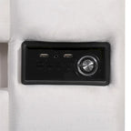 Verhoiltu säilytyssänky LED-valolla, Bluetoothilla ja USB-latauksella