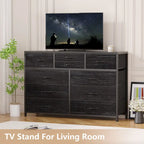 10 laatikon lipasto TV-tason kannella