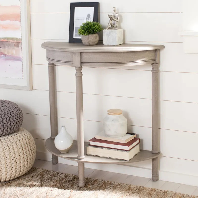 SAFAVIEH Veva Half Moon Console Table - 28 W x 11.8 L x 28 H - 28Wx12Dx28H